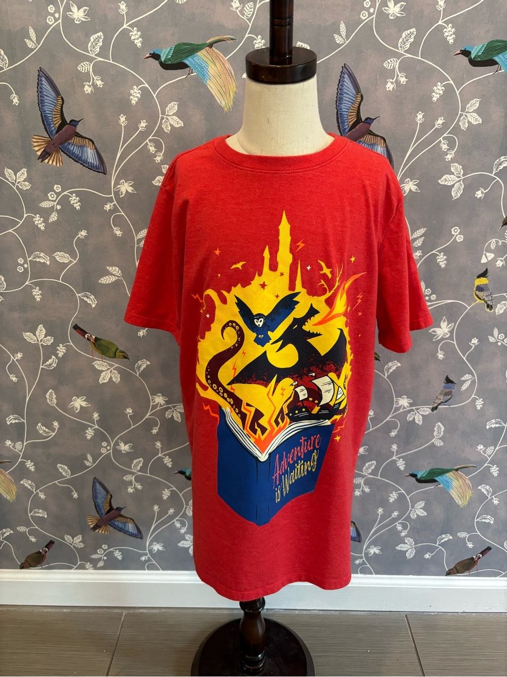 NWOT Cat & Jack “Magical Tales” red graphic t shirt kid size XL (16)